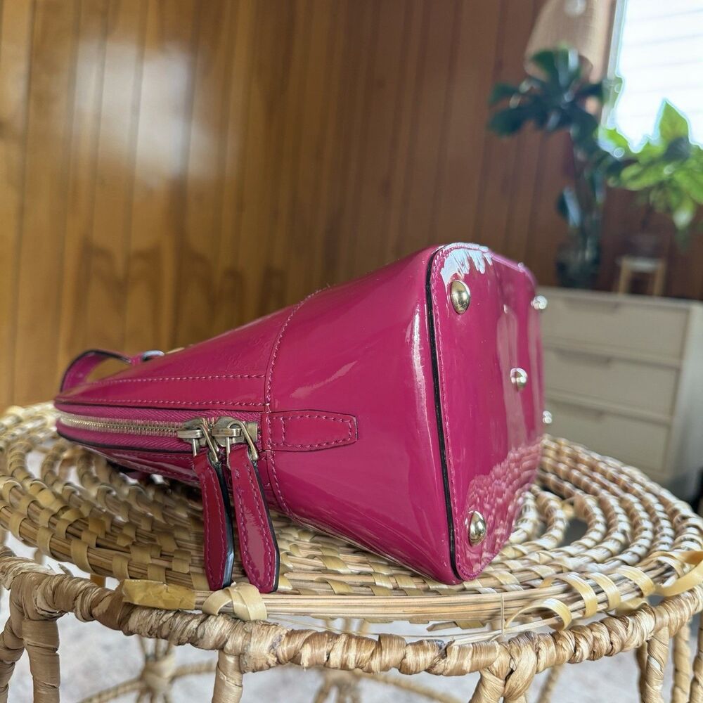 Gucci Microguccissima Pink Patent Leather Nice Dome Bag Pre-Loved Authentic - Picture 6 of 16